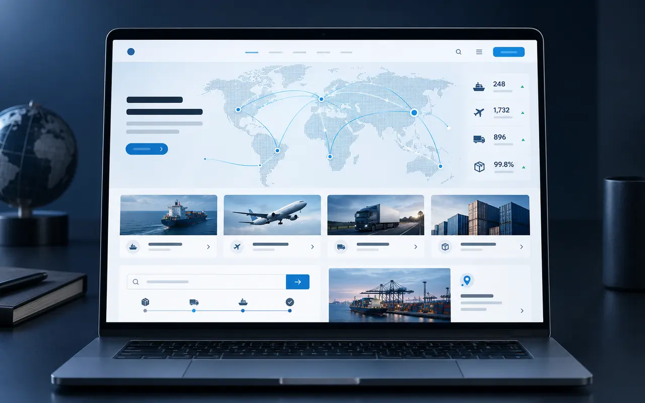 Lojistik Kurumsal Web Sitesi mockup